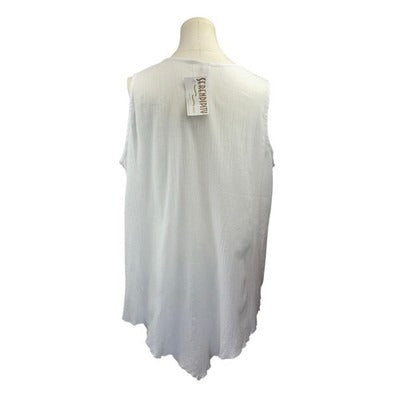 Serendipity Maui Women’s Cotton Blouse Top Sz XL – 100% Cotton Sleeveless Shirt