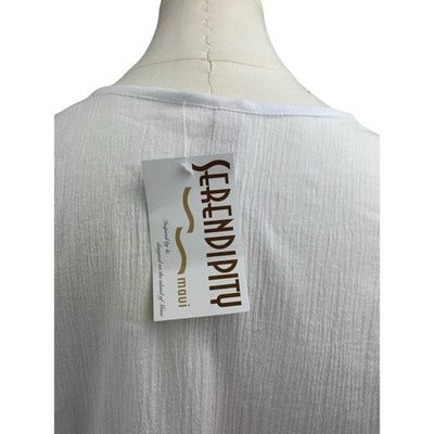 Serendipity Maui Women’s Cotton Blouse Top Sz XL – 100% Cotton Sleeveless Shirt