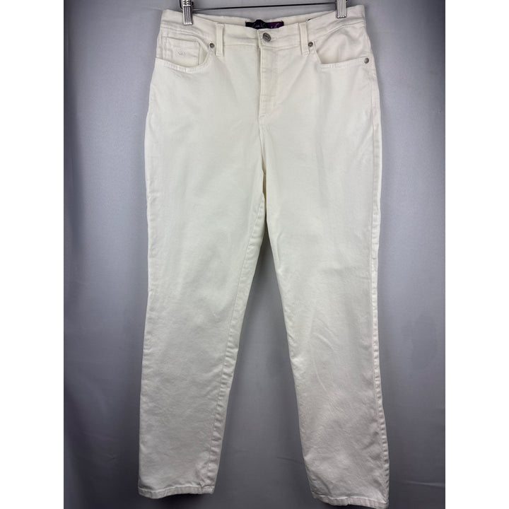 Gloria Vanderbilt Amanda White High-Waisted Womens Jeans Size 8