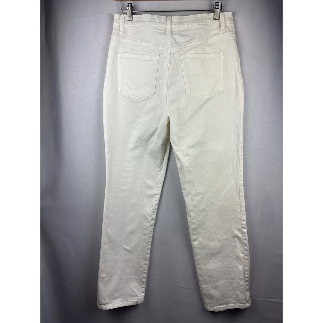 Gloria Vanderbilt Amanda White High-Waisted Womens Jeans Size 8