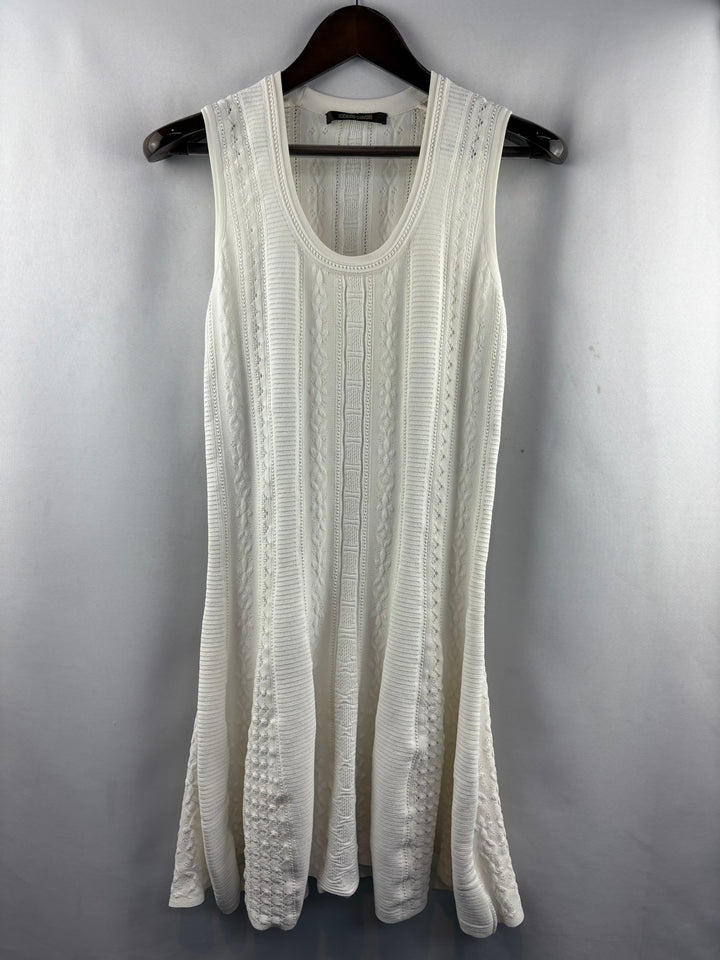 Women’s Roberto Cavalli Medium White Knit Sleeveless dress