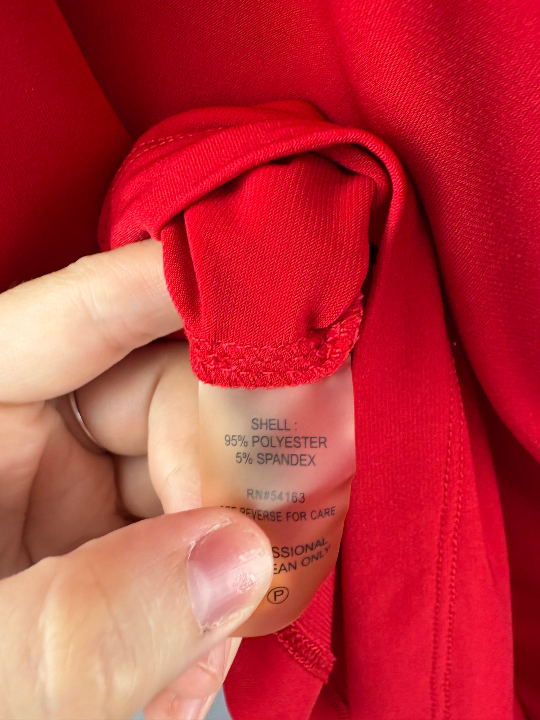 Women’s Calvin Klein Medium Bright Red Sleeveless Blouse