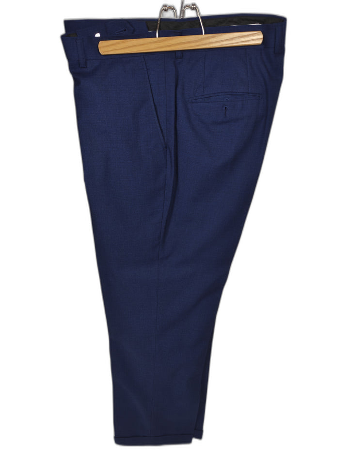 Lineage Men's Blue 2 Piece Suit 42R Blazer & Dress Pants Stretch Classic Fit