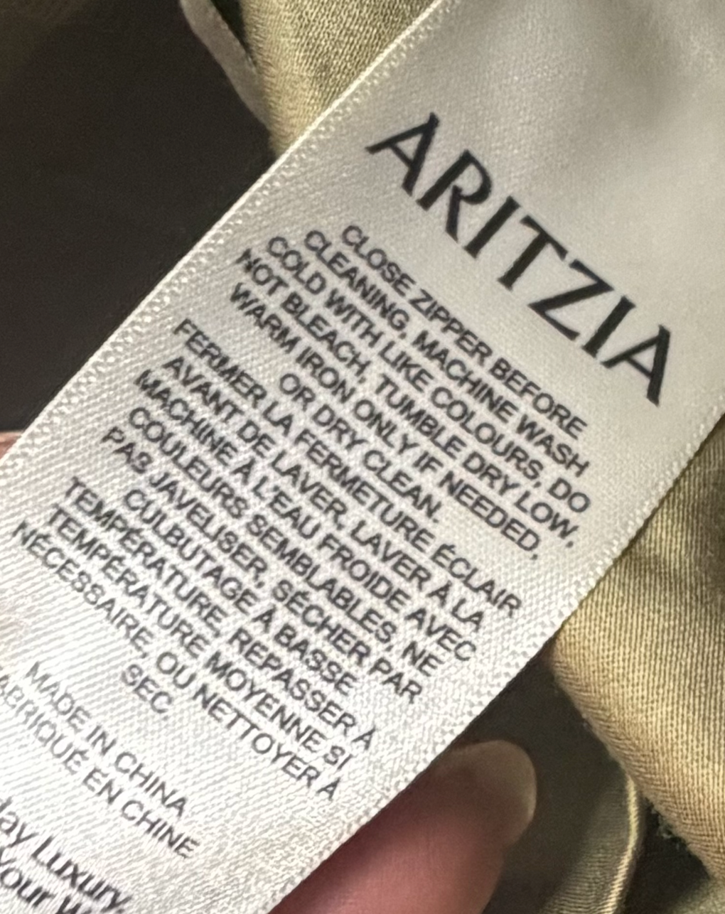 Aritzia Limitless Linen Curve Fit High Rise Wide Leg Pants Size 12 Olive Tan NWT