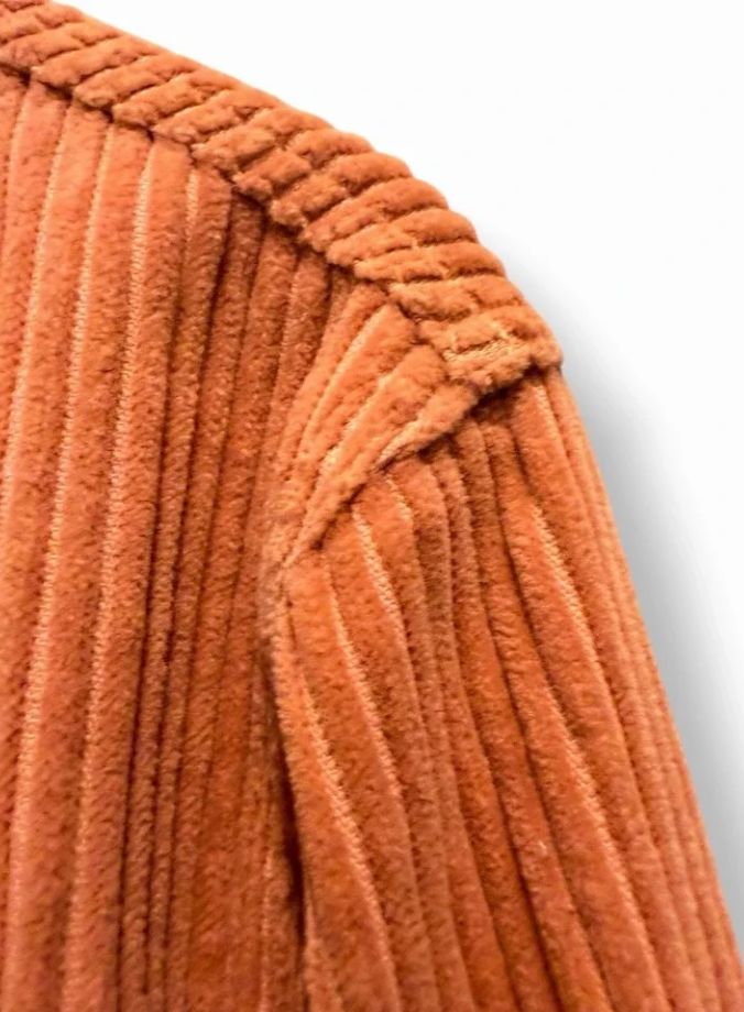 Urban Outfitters Corduroy Jacket Peach Pink Y2K Utility Zip Up Medium Festival
