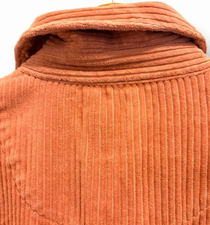 Urban Outfitters Corduroy Jacket Peach Pink Y2K Utility Zip Up Medium Festival