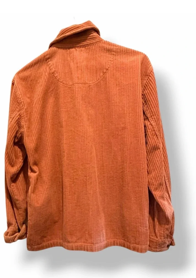 Urban Outfitters Corduroy Jacket Peach Pink Y2K Utility Zip Up Medium Festival