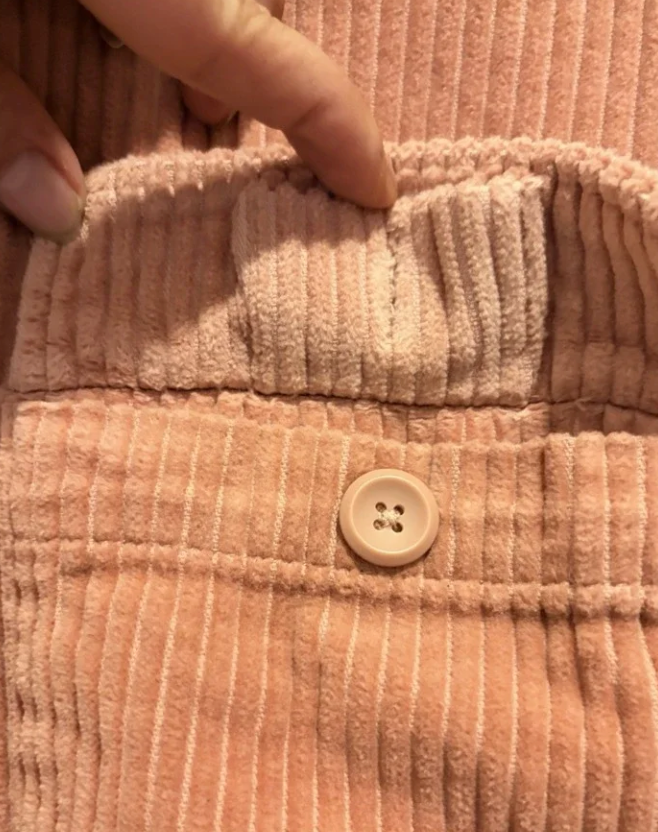 Urban Outfitters Corduroy Jacket Peach Pink Y2K Utility Zip Up Medium Festival