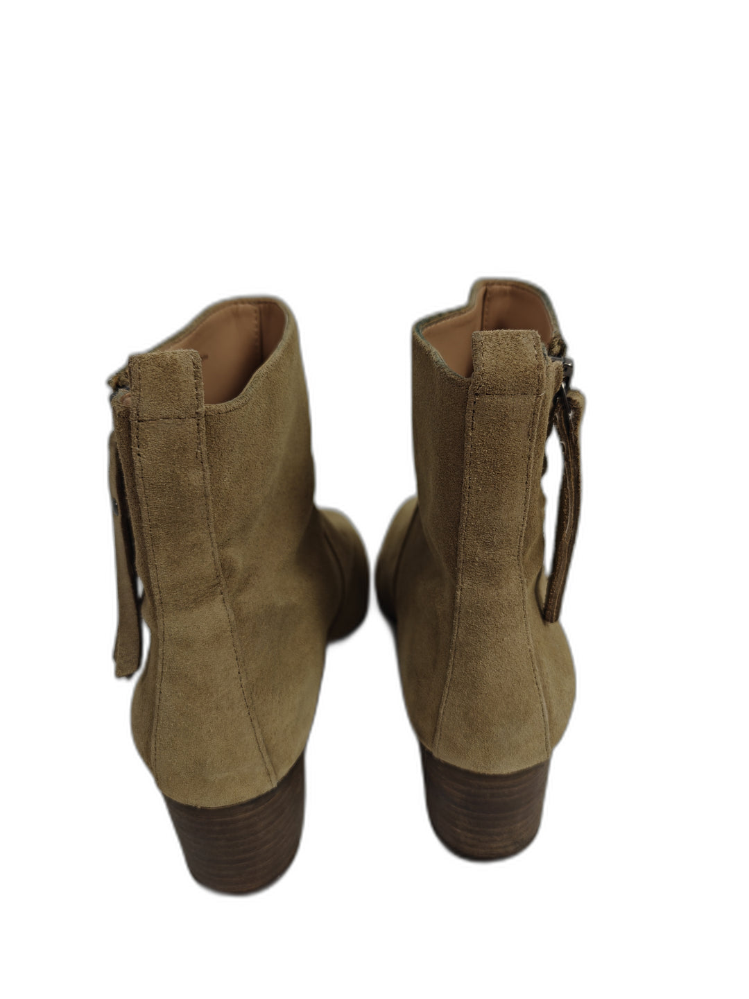Women Banana Republic Suede Ankle Boots Tan Size 6.5M