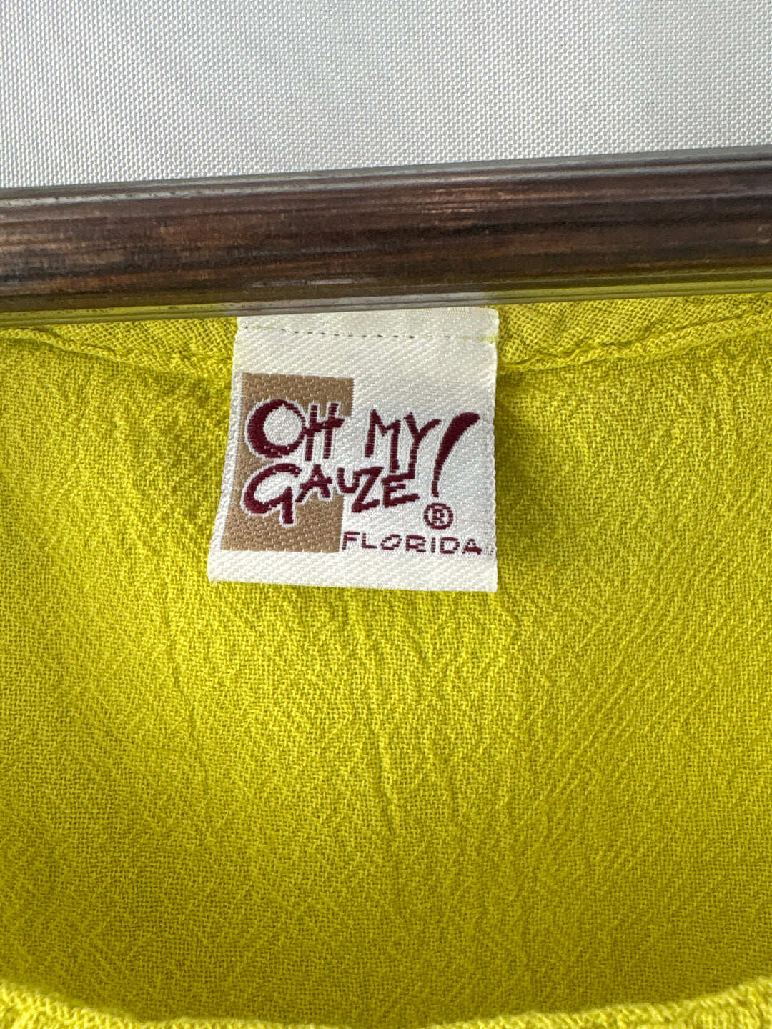 Women’s Oh My Gauze! XXL Mustard Yellow Sleeveless Blouse