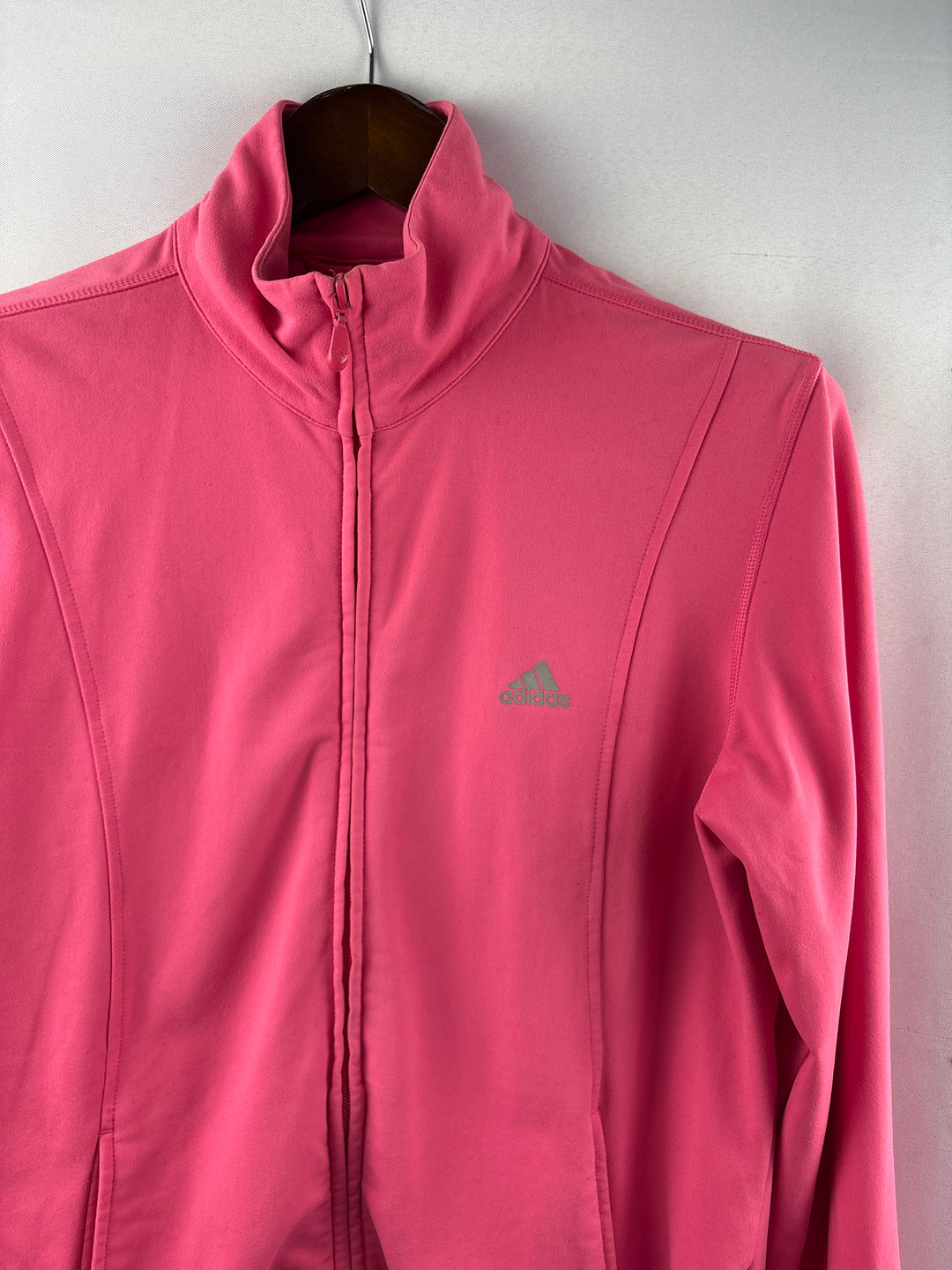 Women’s Adidas Medium Bubblegum Pink Zip-Up Jacket