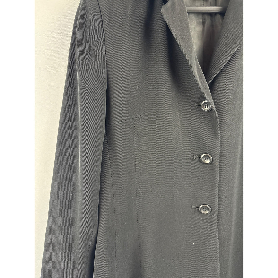 Apostrophe Womens Black Blazer Jacket Size 6 Polyester Made In Indonesia