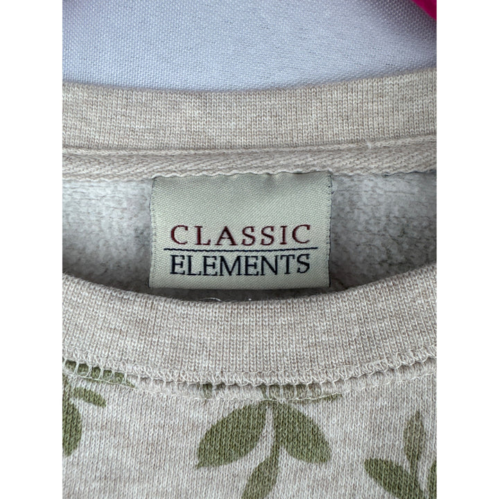 Classic Elements Floral Pattern Sweatshirt