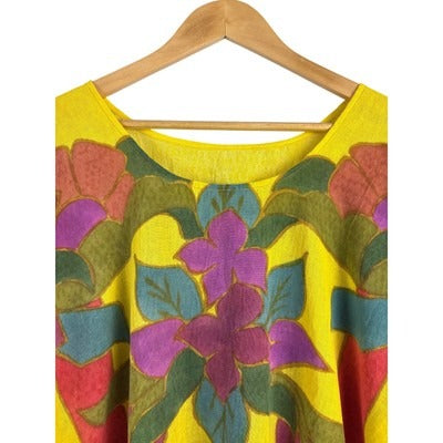 AluX Colorful Floral Print Womens Top - Size M