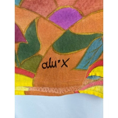 AluX Colorful Floral Print Womens Top - Size M