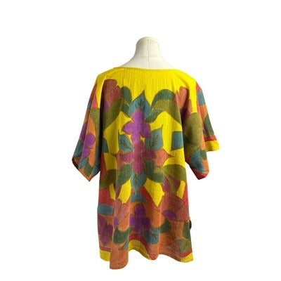 AluX Colorful Floral Print Womens Top - Size M