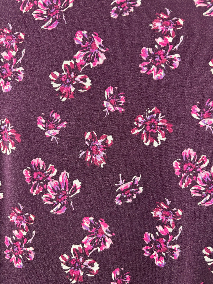 Women’s Midnight Small Purple Floral T-Shirt