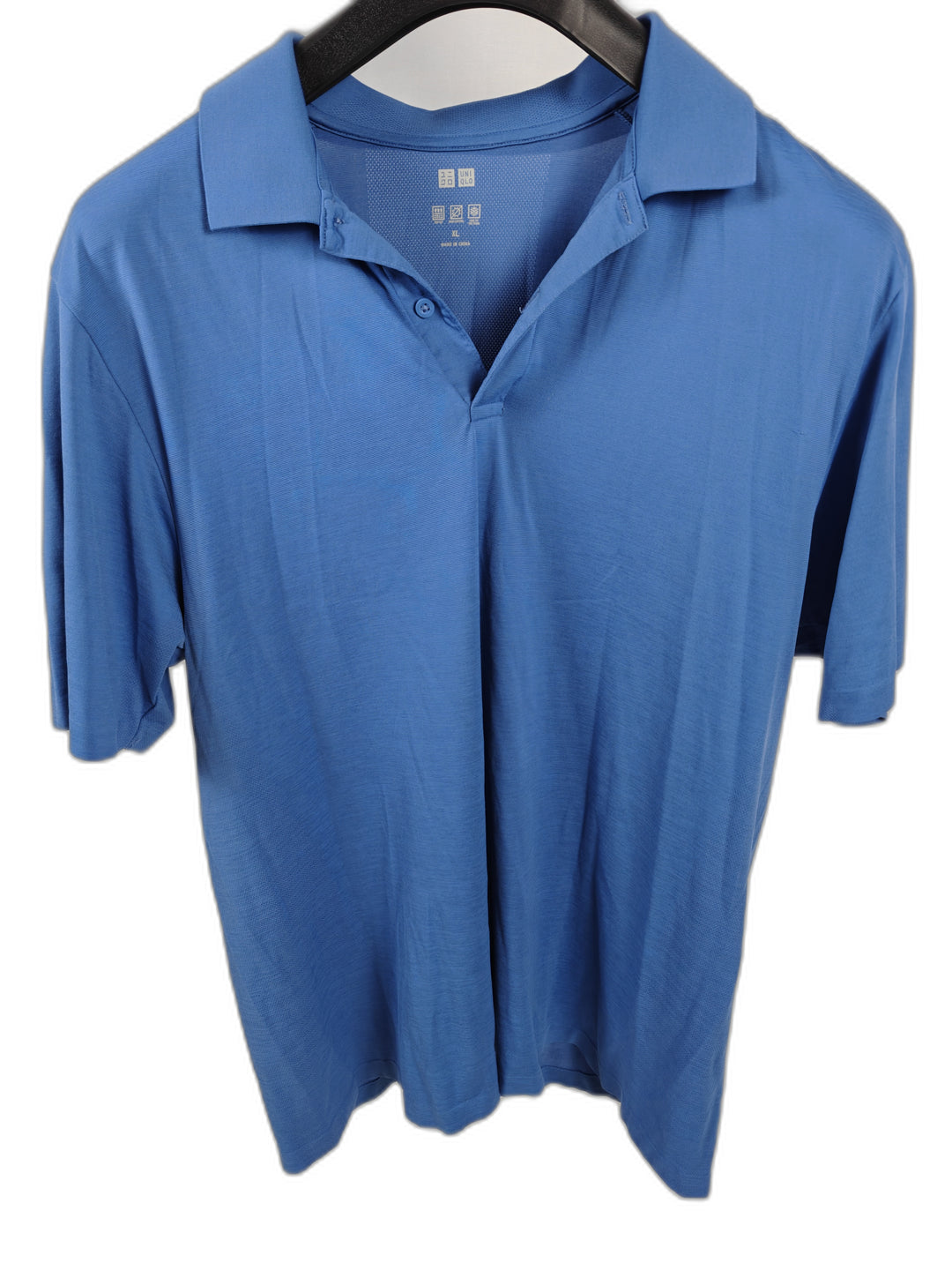 Men’s UNIQLO Dry-EX Polo Shirt Blue Size XL