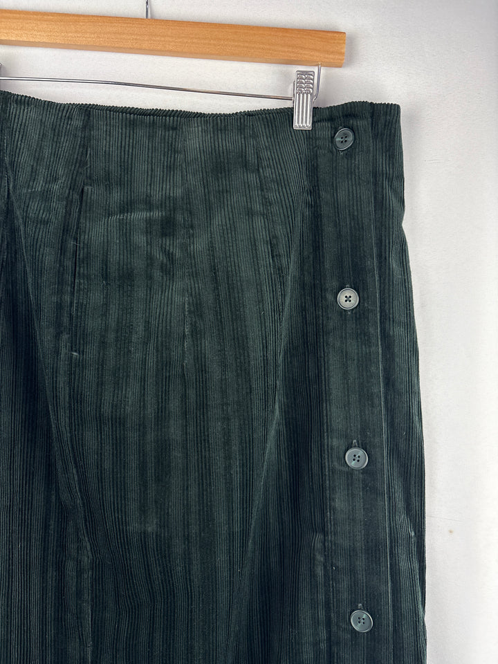 Women’s Worthington Size 16 Black Corduroy Skirt &amp; Blazer Set