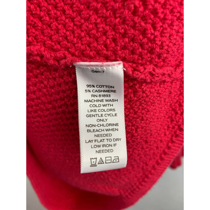 Liz Claiborne Red Knit Cardigan Sweater S Button Front