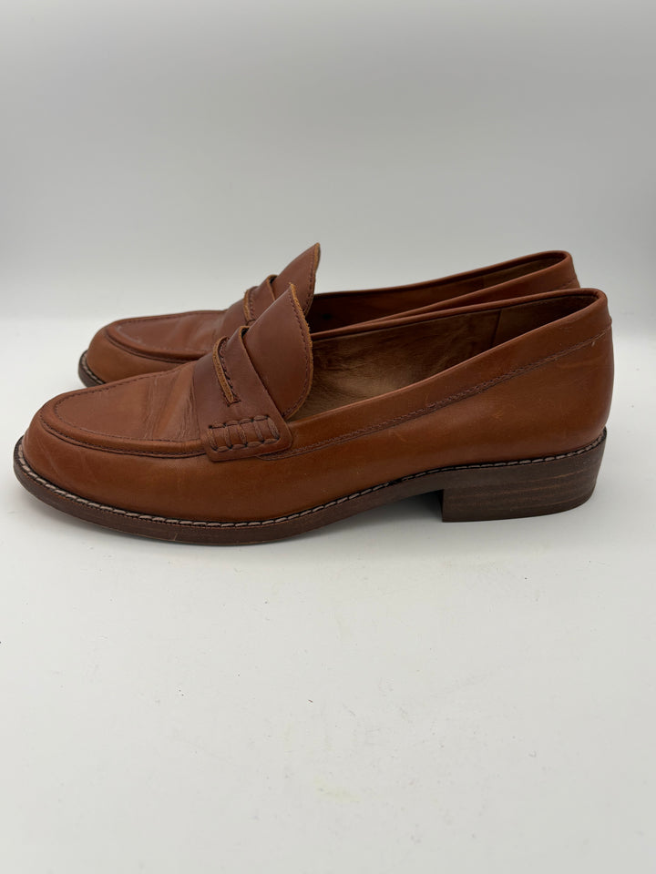 Women’s Madewell Size 8 Orangish Brown Leather Loafers