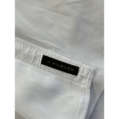 Men’s JWM J.Hilburn White Cotton Dress Shirt Sz L