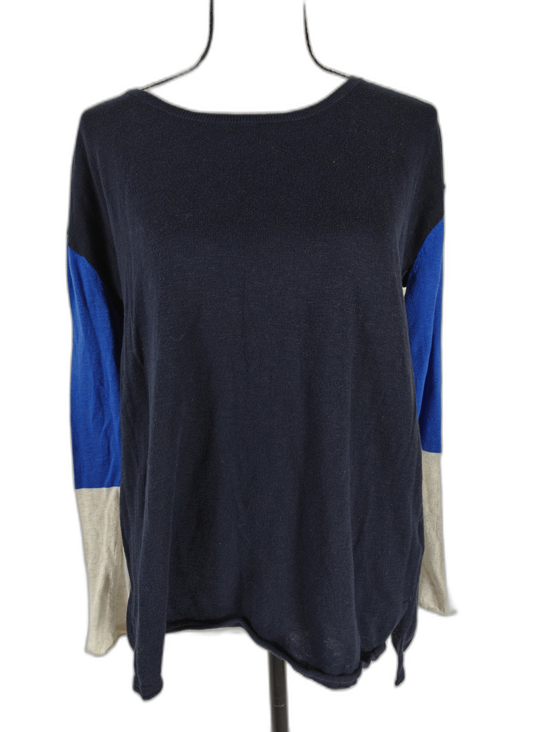 Womens Vince Colorblock Sweater Navy Blue Size S