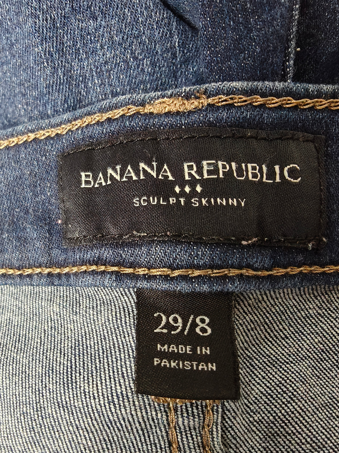 Womens Banana Republic Sculpt Skinny Jeans Blue Size 29/8