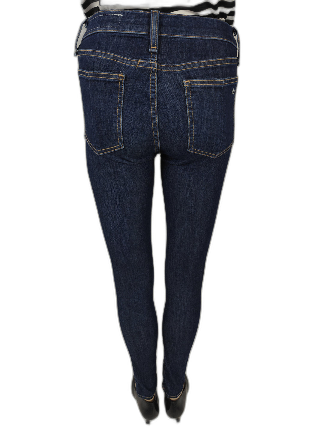 Womens Rag &amp; Bone Skinny Jeans Dark Wash Size 24