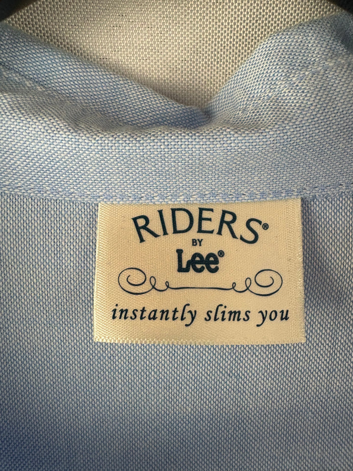Women’s Riders by Lee Medium Light Blue Button Up Blouse