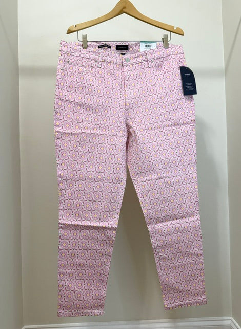 Charter Club Bristol Skinny Ankle Boutique Pink Pant Sz16 NWT