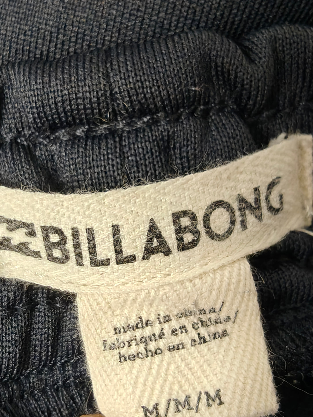 Women Billabong Track Pants Black White Size M