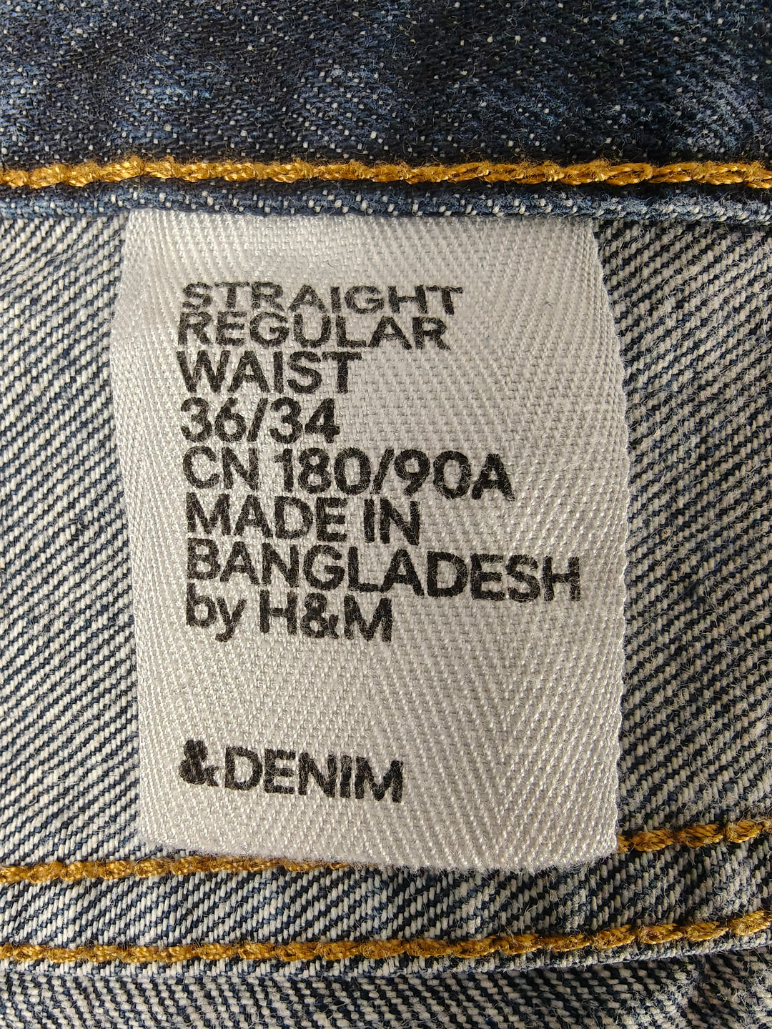 Men’s H&amp;M Straight Jeans Blue 36x34