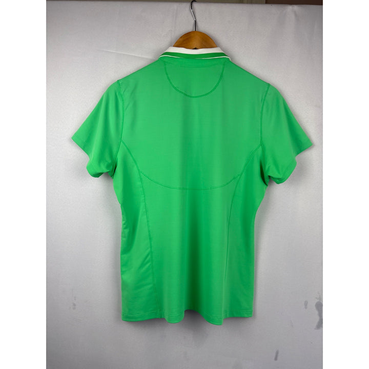 Annika Cutter & Buck Womens CB DryTec 50+ Green Polo Shirt M