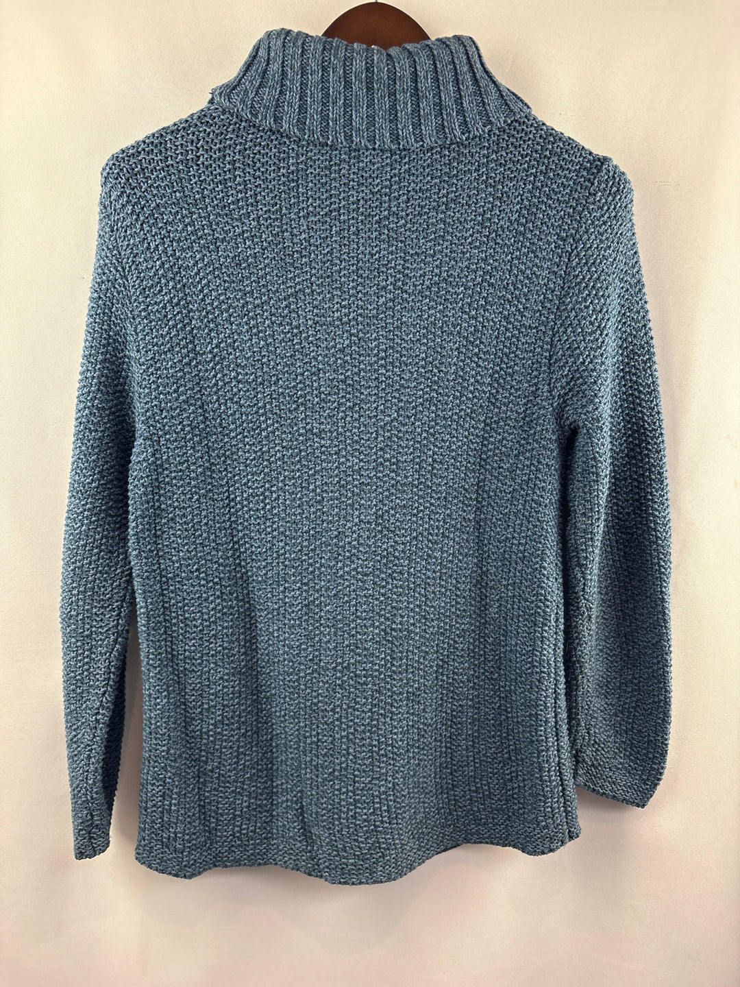 Women’s Liz Claiborne Small Muted Blue Knit Turtleneck