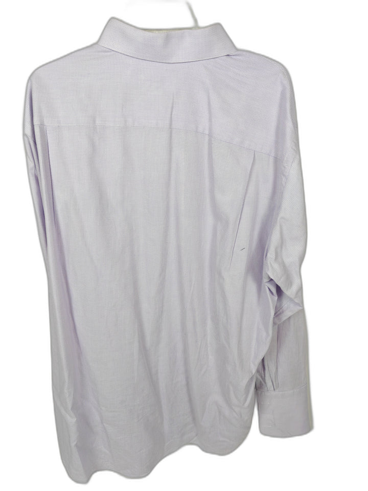 Paul Fredrick 18.5 36 French Cuff Dress Shirt Light Purple Long Staple Cotton