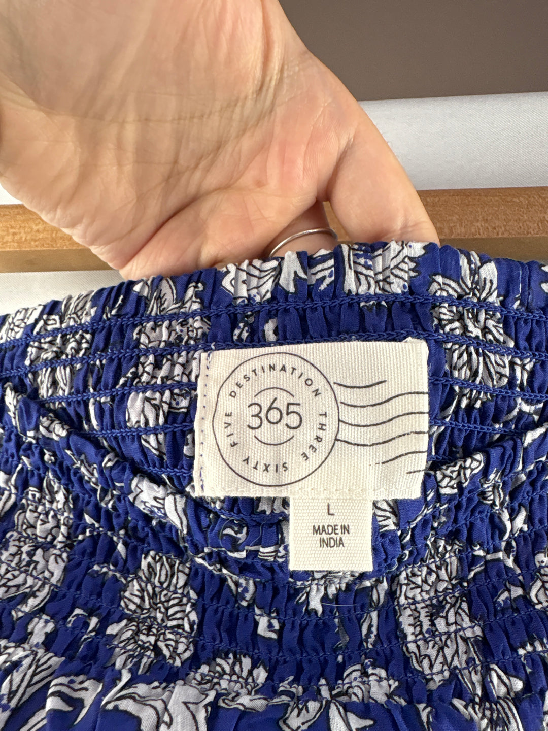 Women’s Destination 365 Large Royal Blue Paisley Maxi Skirt