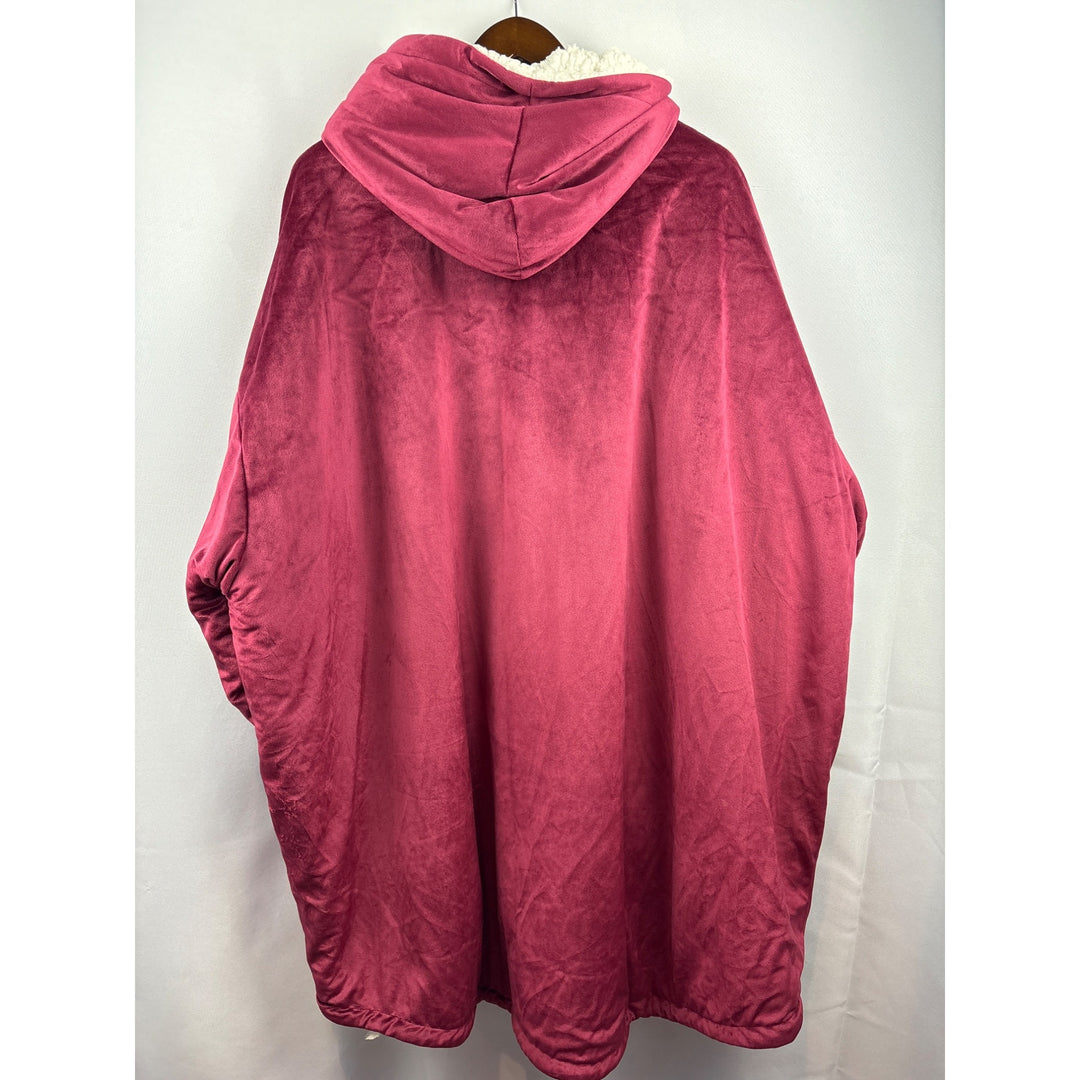 Unisex Eskimo Large Velour & Sheep Fur Hoodie Mumu
