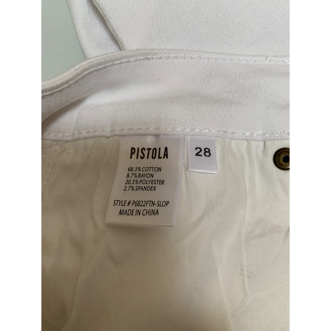 Pistola White High-Waisted Skinny Jeans Size 28