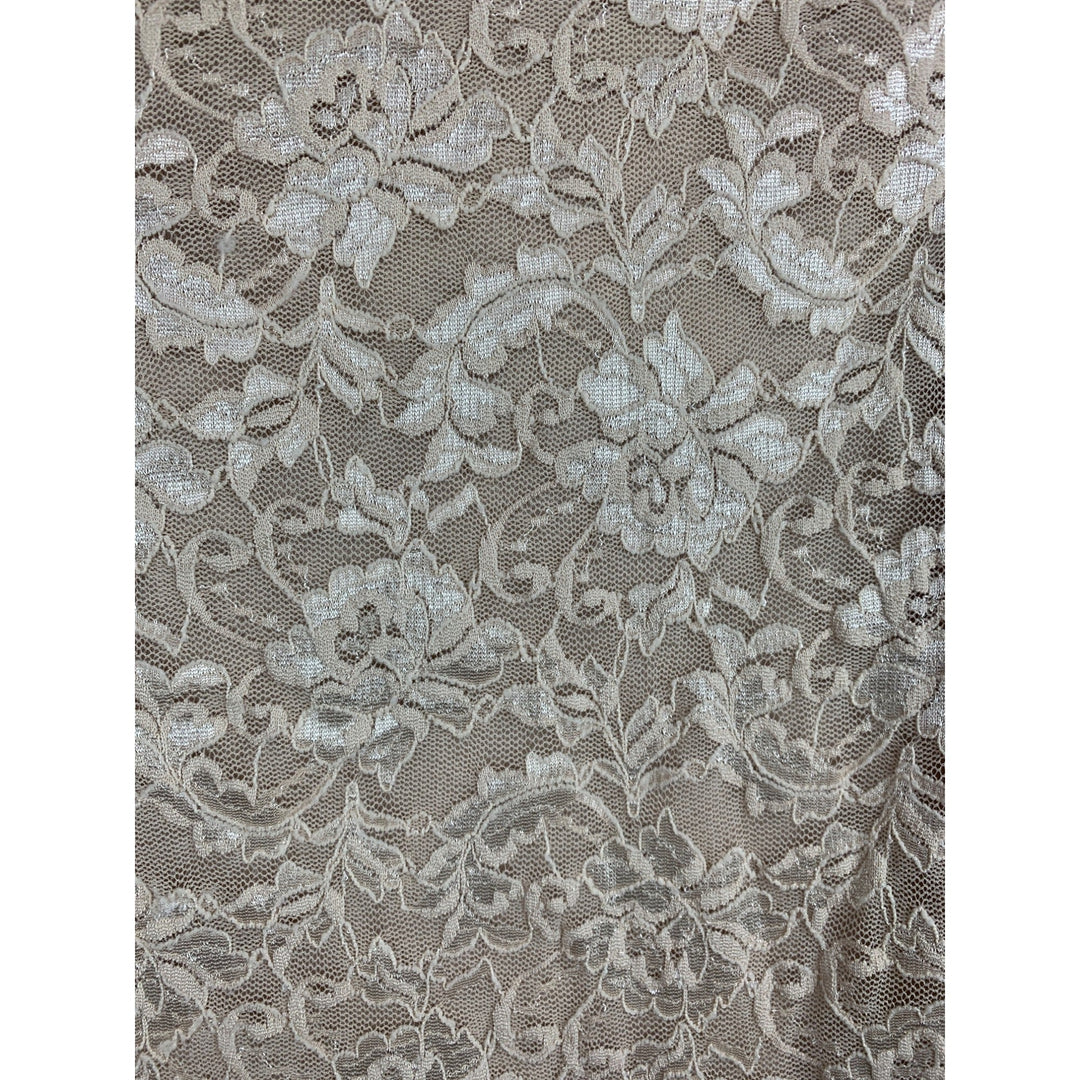 Rampage Womens Beige Lace Sleeveless Top M