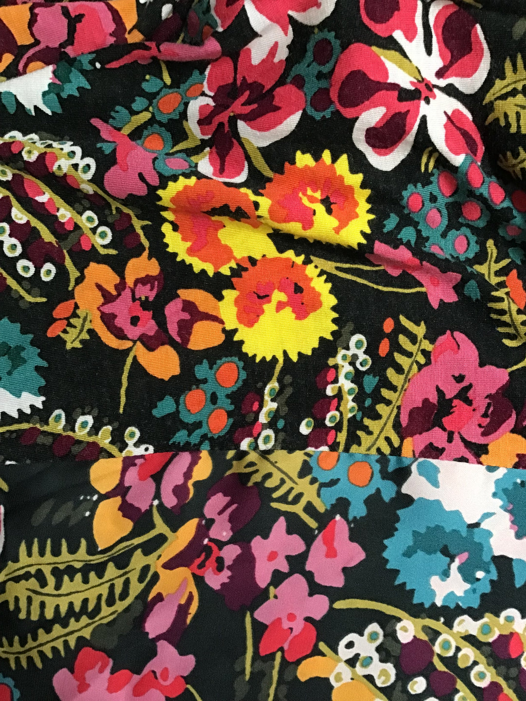 Women’s Loft Ruffle Mock Neck Multicolor Sleeveless Floral Size Medium