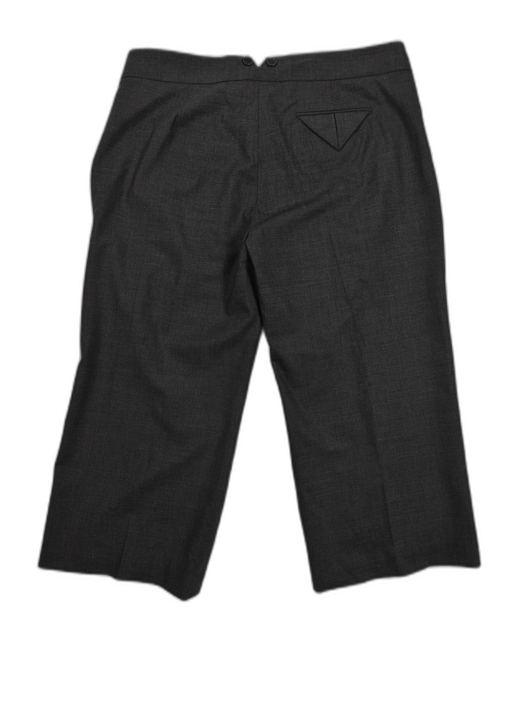 Womens BCBGMAXAZRIA Cropped Trousers Gray Size 10 NWT