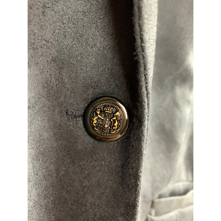 Isaac Mizrahi Live! Womens Estate Collection Blazer XSP Gray With Ornate Lining