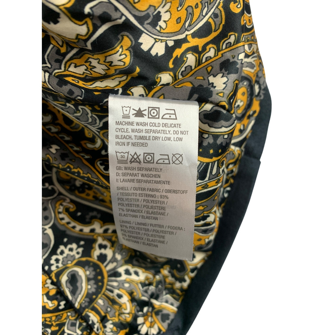 Isaac Mizrahi Live! Womens Estate Collection Blazer XSP Gray With Ornate Lining