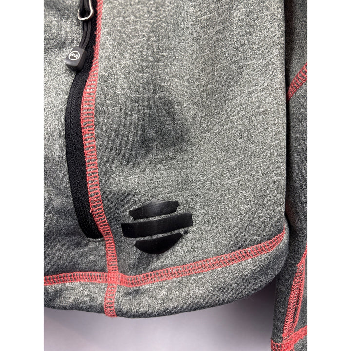 Women’s Harley Davidson Zip-Up Biker Hoodie, with Logo Design on Back