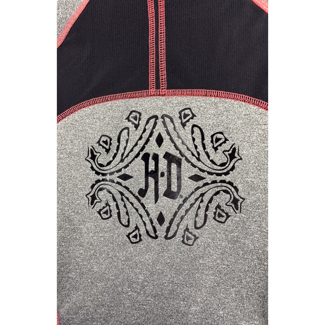 Women’s Harley Davidson Zip-Up Biker Hoodie, with Logo Design on Back