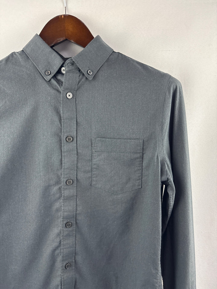 Men’s Express XS Charcoal Gray Button Up Dress Shirt