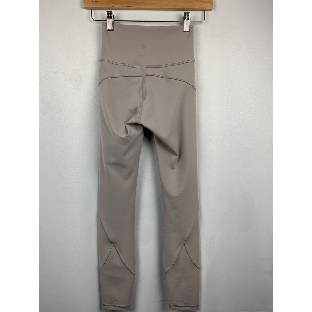 Lululemon Womens High-Waisted Leggings Gray Size 4
