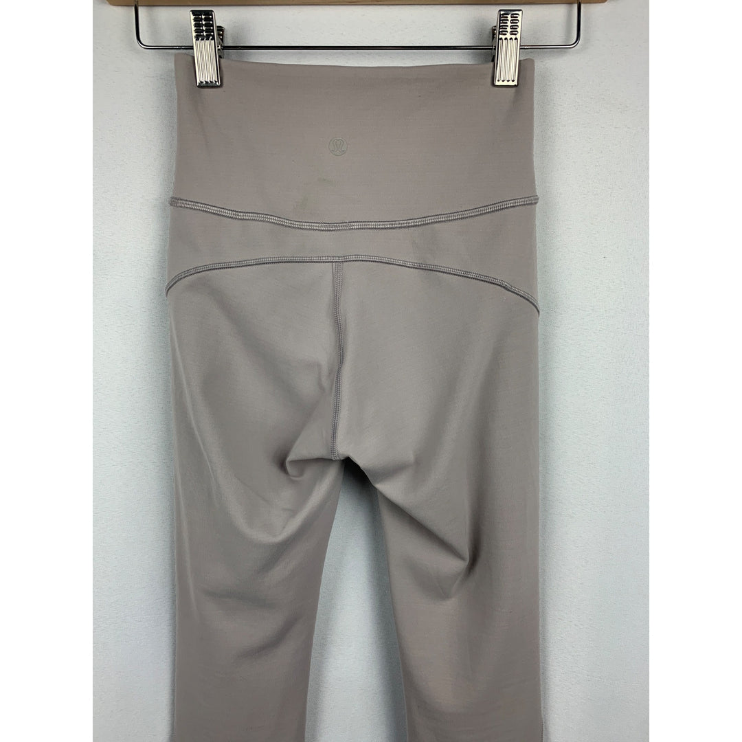 Lululemon Womens High-Waisted Leggings Gray Size 4