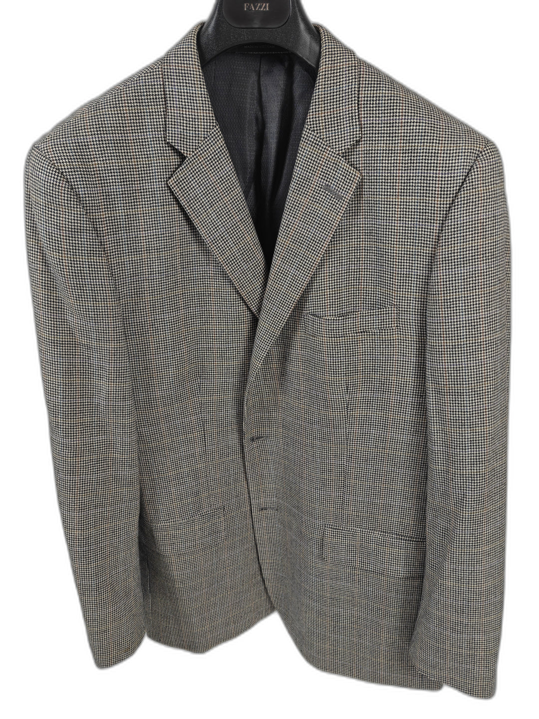 Men’s Tasso Elba Blazer Black White Houndstooth 46L